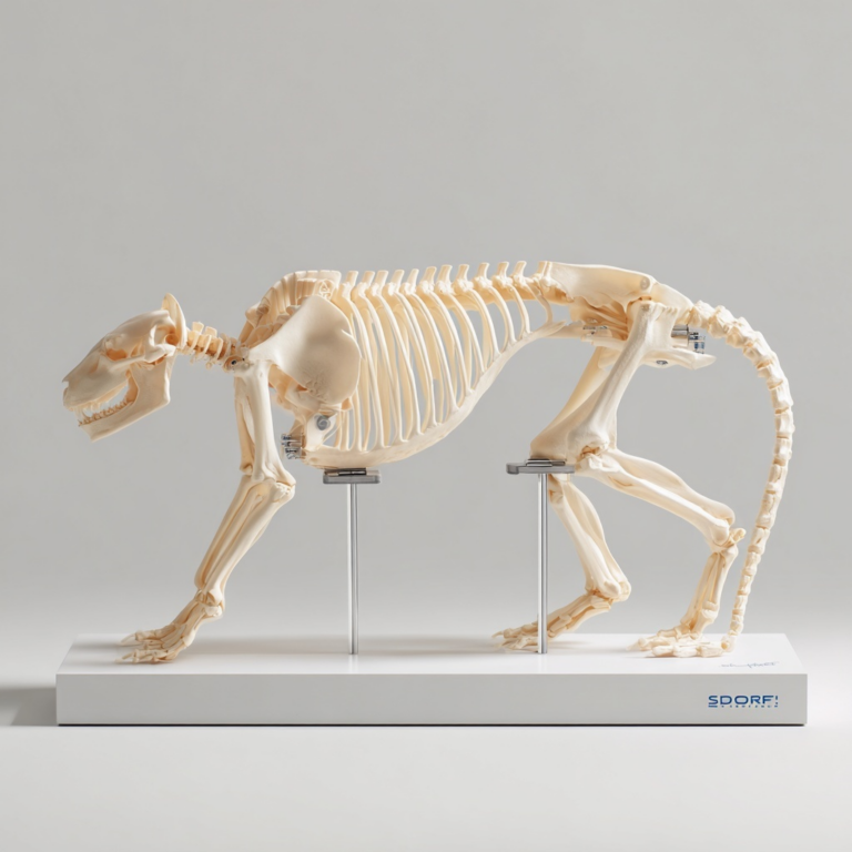 modelo anatômico gato veterinária